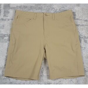 Merrell Mens Brown Articulus Hiking Outdoor Adventure Zip Pocket Shorts 32x8.5